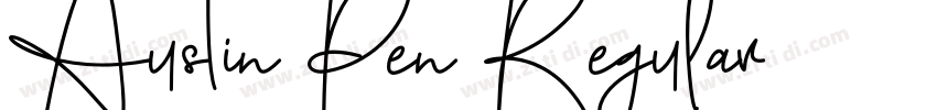 Austin Pen Regular字体转换